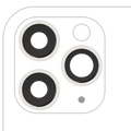 Kameralinse hinten mit Rahmen iPhone 11 Pro/Max (3er-Set) Aftermarket Plus Weiß