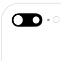 Rear Camera Glass Lens (Glass Only) with Adhesive for iPhone 7 Plus / 8 Plus (All Colors) (10-Pack) (Real Sapphire Premium)