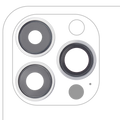 Rear Camera Lens with Holder and Frame for iPhone 13 Pro / 13 Pro Max (Silver) (Genuine Sapphire / Premium)