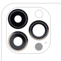 Rear Camera Lens with Holder and Frame for iPhone 13 Pro / 13 Pro Max (Gold) (Real Sapphire / Premium)