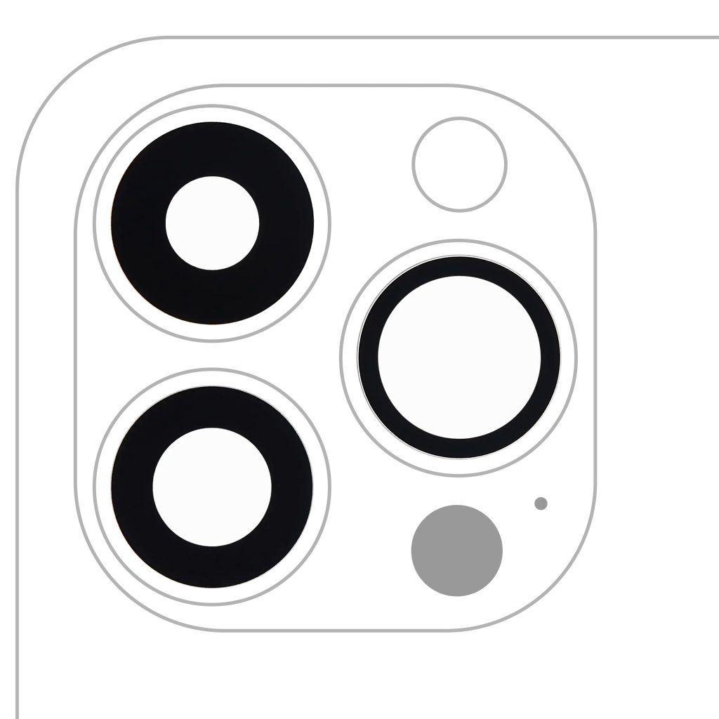Kameraglas hinten mit Kleber für iPhone 13 Pro/Max 3er-Set Saphirglas Premium
