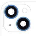 Kameralinse hinten m.Halterung+Rahmen iPhone 13/13 Mini Premium Saphirglas Blau