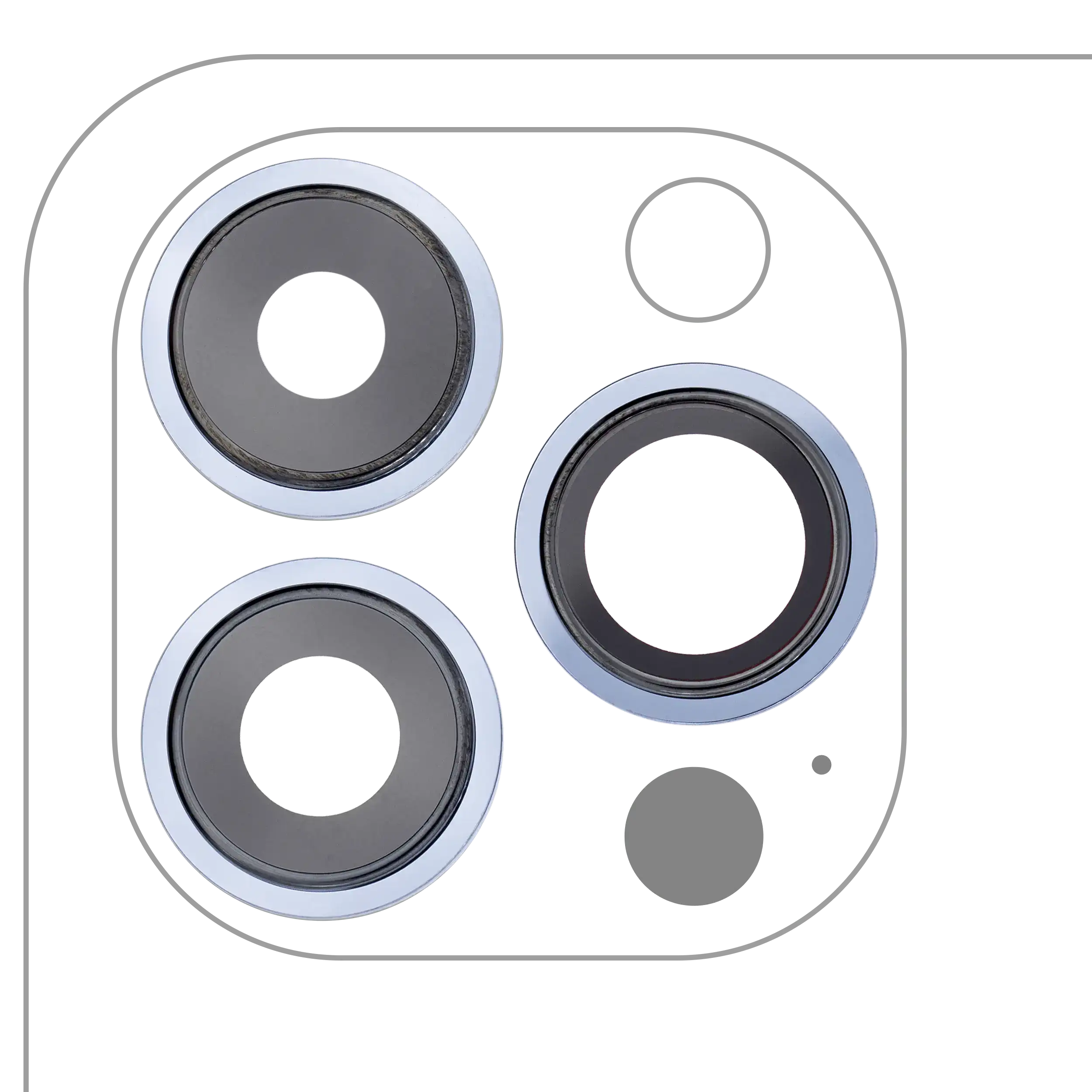 Kameralinse hinten für iPhone 13 Pro/Pro Max, Aftermarket Plus, Sierra Blau