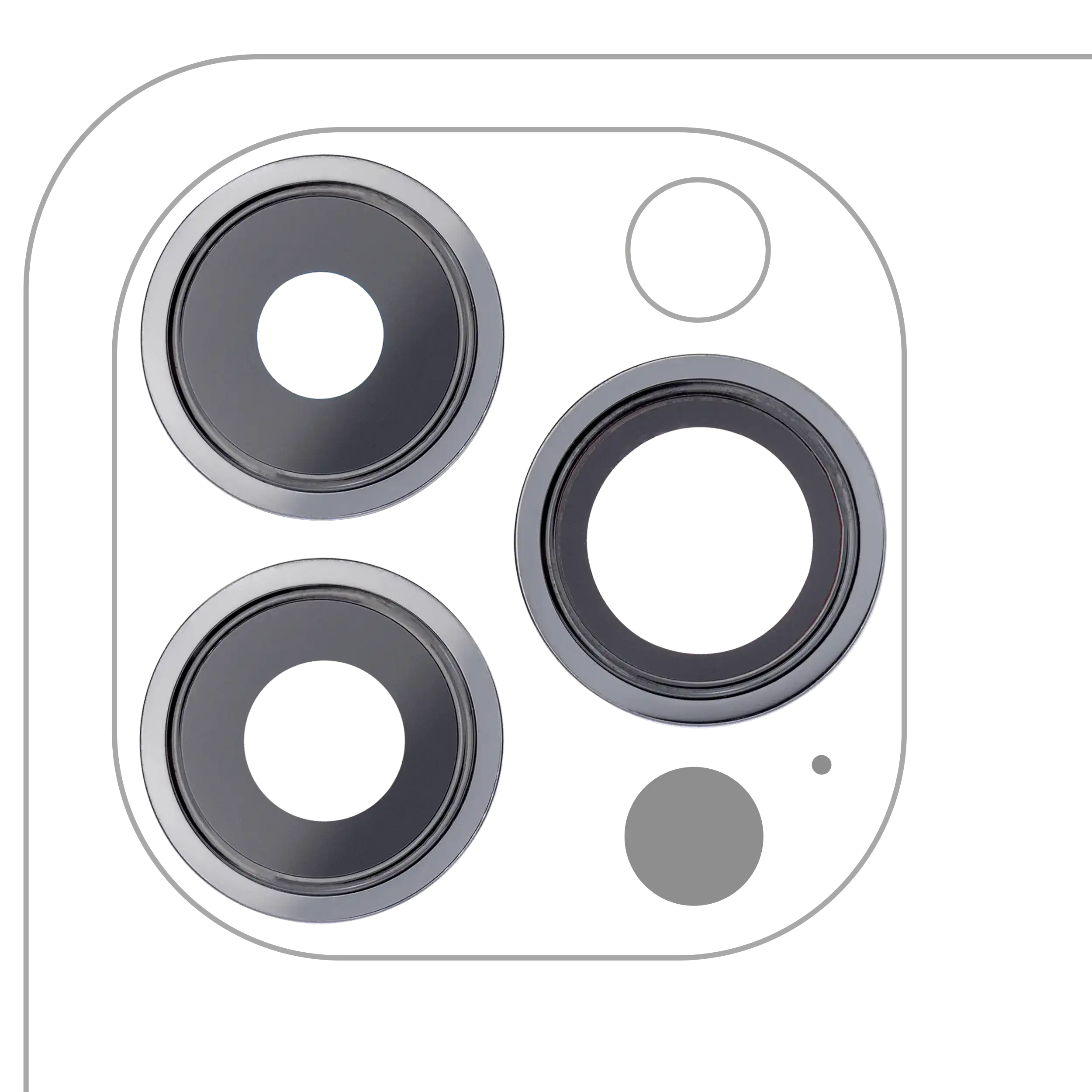 Kameralinse hinten Halterung+Rahmen für iPhone 13 Pro/Max Afterm. Plus Graphite
