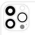 Rear Camera Lens (Glass) with Adhesive for iPhone 13 Pro / 13 Pro Max (Set of 3) (Aftermarket Plus)