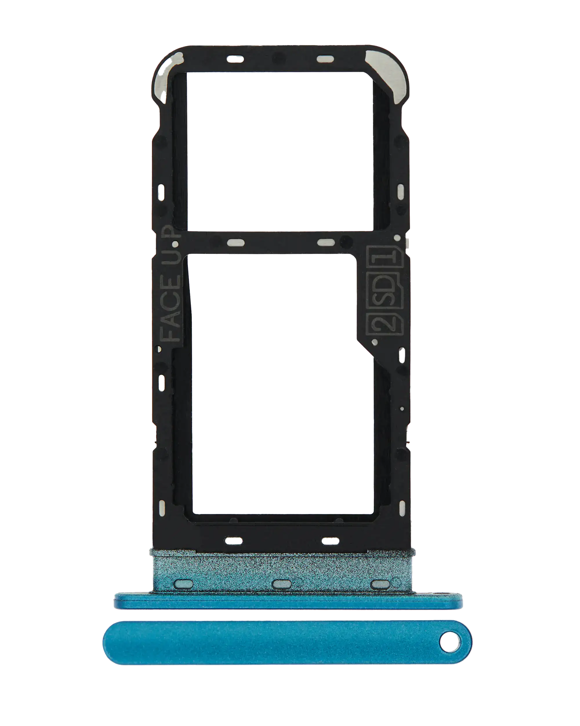 Dual SIM Card Tray for Motorola Moto E7 Power (XT2097-6 / 2021) (Tahiti Blue)