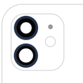 Kameralinse hinten mit Rahmen für iPhone 12/12 Mini, Blau, 10er-Pack (Aftermarke