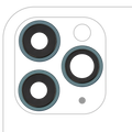Rear Camera Lens with Holder and Frame for iPhone 11 Pro / Pro Max (3-piece set) (Real Sapphire / Premium) (Green)