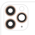 Kameralinse hinten mit Rahmen für iPhone 11 Pro/Pro Max (Gold, Saphirglas)