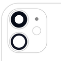Rear Camera Lens (Glass Only) with Adhesive for iPhone 11 (2-Piece Set) (10-Pack) (Real Sapphire / Premium)