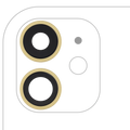 2x Kameralinse hinten + Halterung + Bezel für iPhone 11, Echt Saphir Premium, Ge