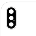 Kameraglas hinten mit Klebstoff für iPhone XS/XS Max (10er) Aftermarket Plus