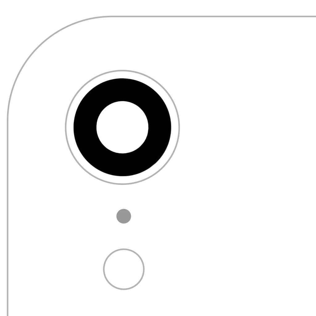 Kameraglas hinten mit Kleber für iPhone XR 10er Pack