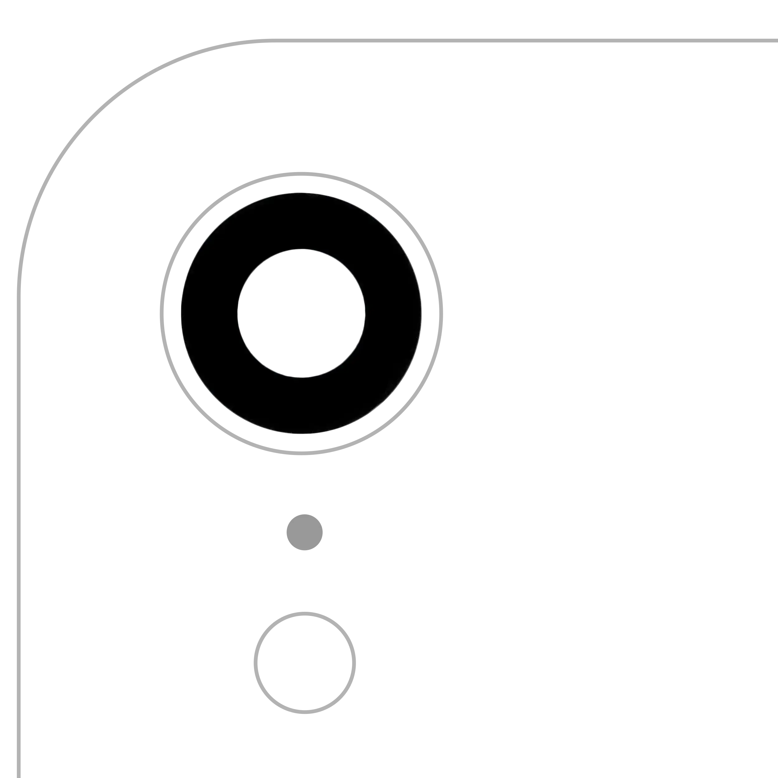 Kameraglas hinten mit Kleber für iPhone XR 10er Pack