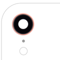10er-Pack Kameralinse hinten m. Halterung Rahmen iPhone XR Coral Aftermarket+
