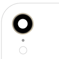 10x Kameralinse hinten mit Halterung und Rahmen für iPhone XR Gelb Aftermarket