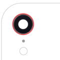 Kameralinse hinten mit Rahmen für iPhone XR Rot 10er-Pack