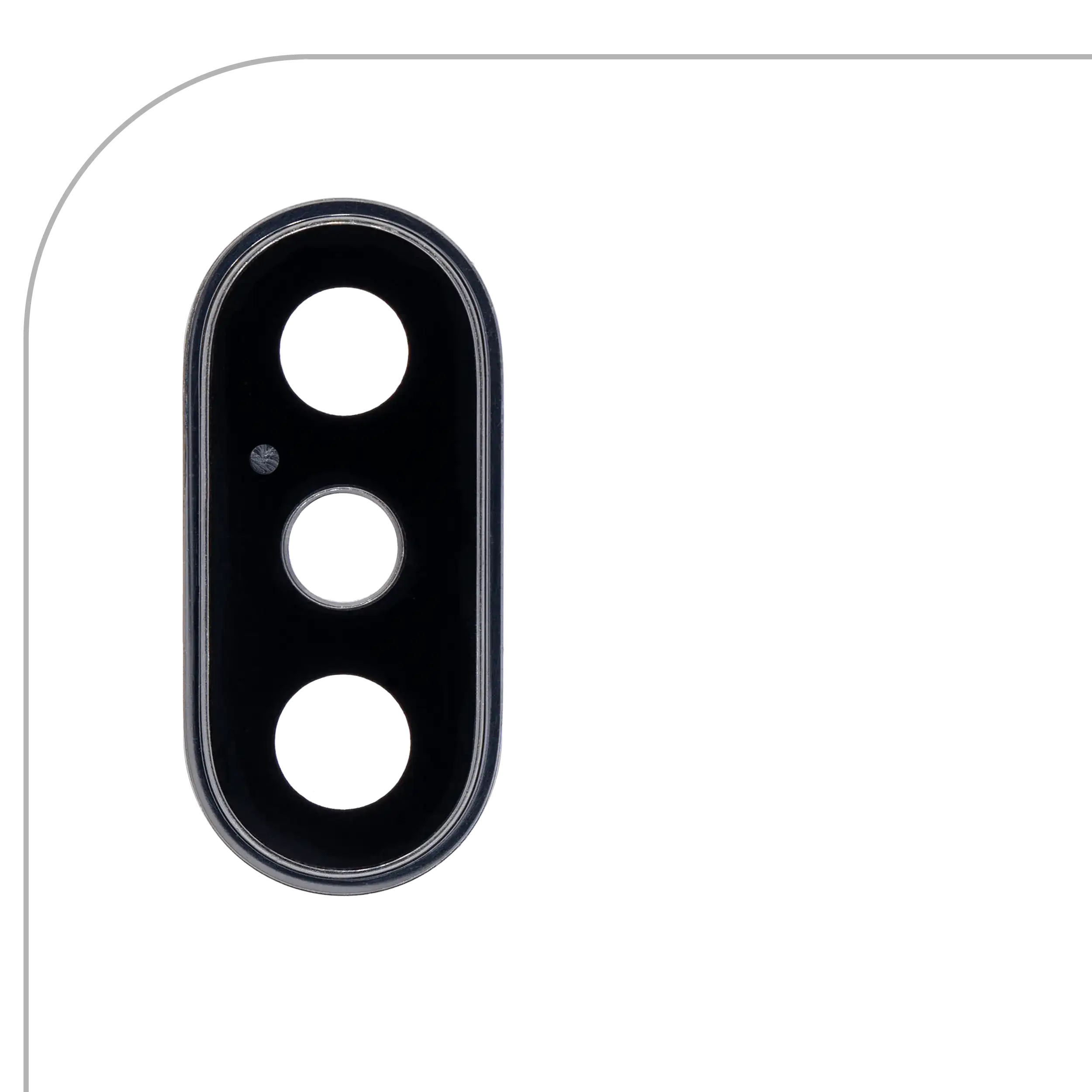Kameralinse hinten mit Rahmen für iPhone XS/XS Max (Space Grau) Premium