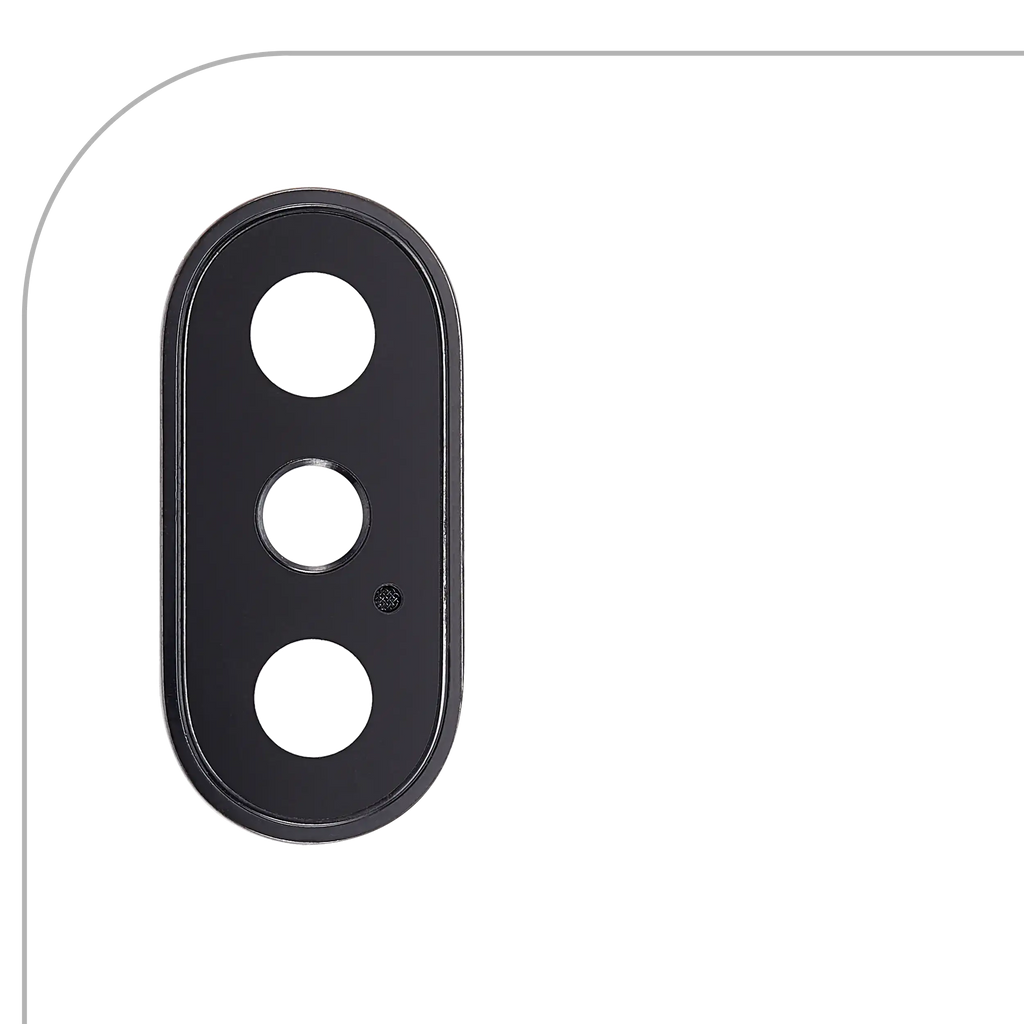 Rear Camera Lens with Holder and Frame for iPhone X (Space Gray)