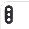 Kameralinse hinten mit Halterung und Rahmen für iPhone X (Space Grau)