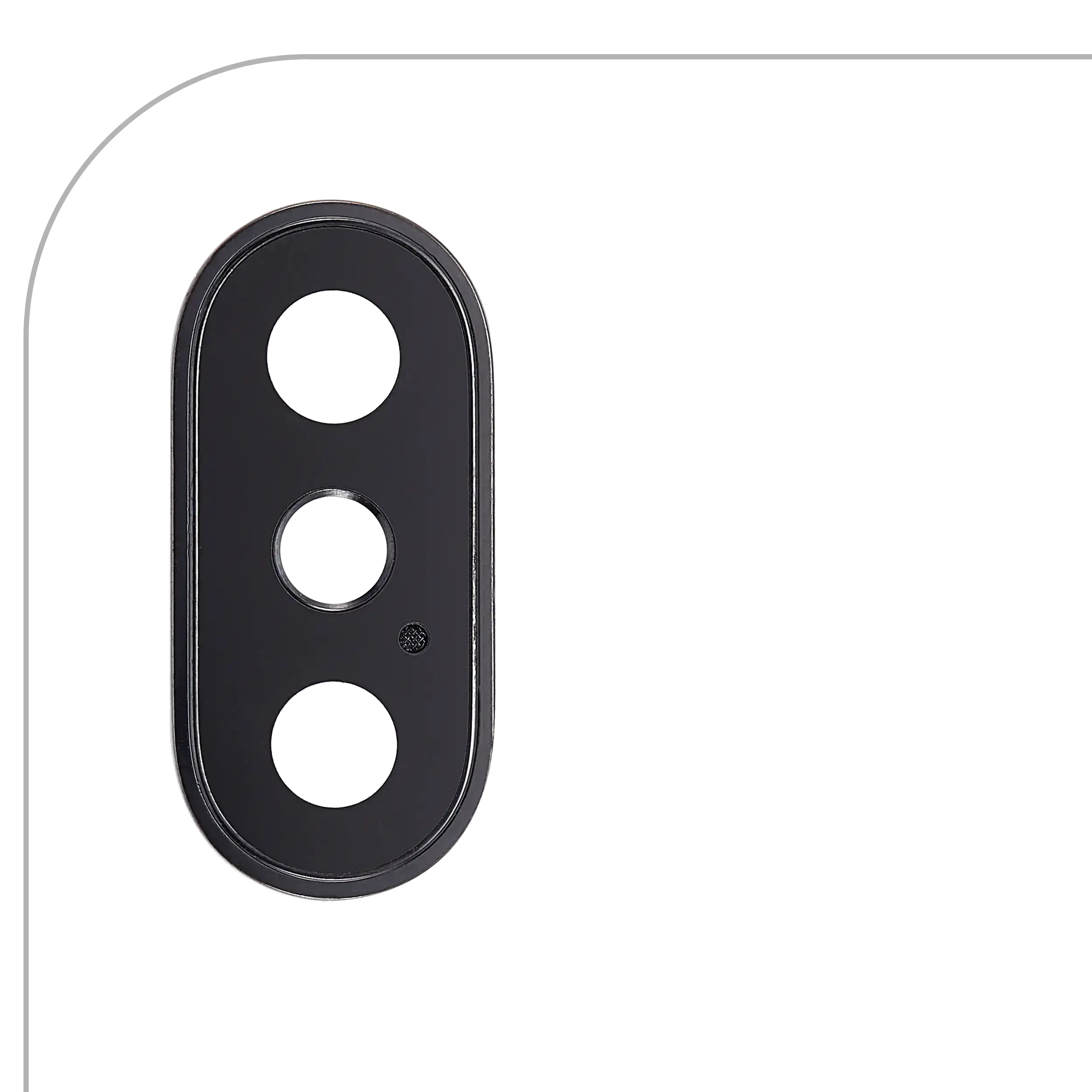 Rear Camera Lens with Holder and Frame for iPhone X (Space Gray)