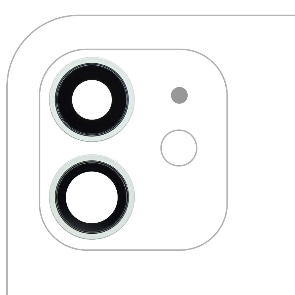 Kameralinse hinten mit Rahmen für iPhone 12/12 Mini Grün Echtes Saphir Premium
