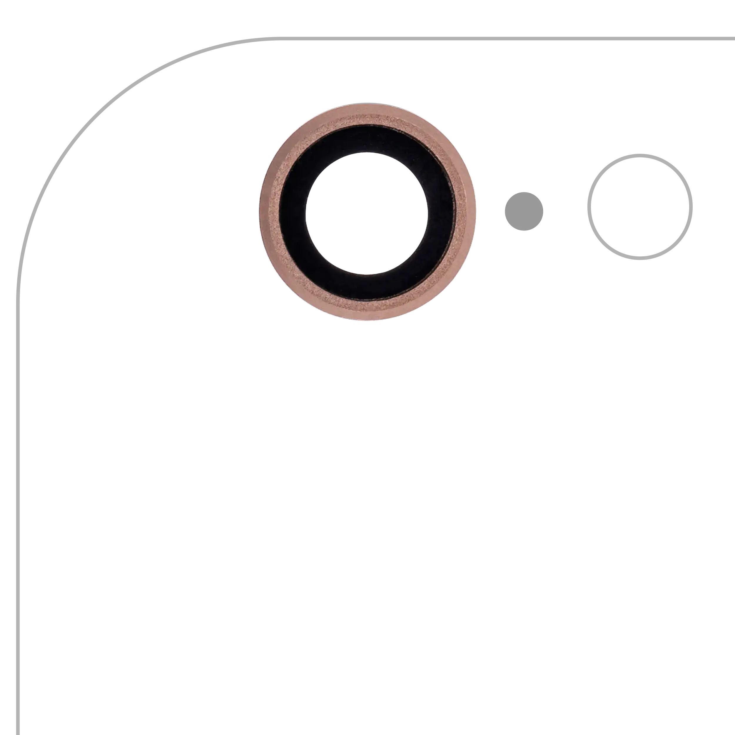 Rückkamera-Objektivglas für iPhone 6S (Rose Gold) (10er-Pack)