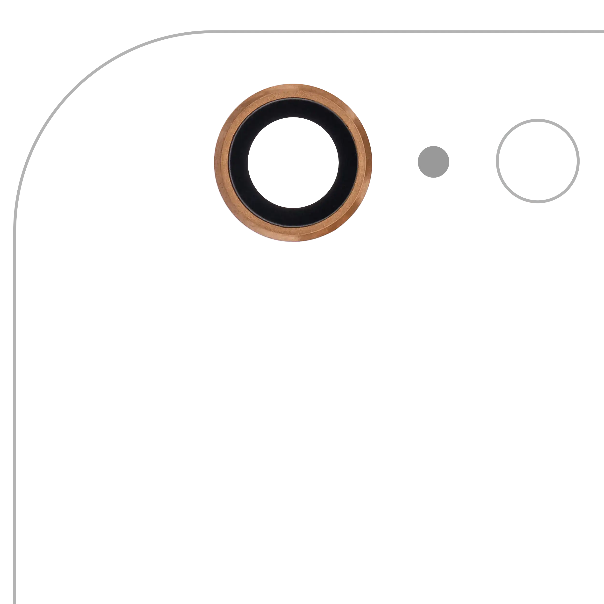 Kameralinse hinten für iPhone 6 Plus / 6S Plus (Gold) (10 Pack)