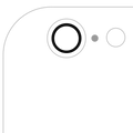 Kameraglas hinten Echt-Saphir 10er-Pack für iPhone 6/6S inkl. Klebefolie Premium