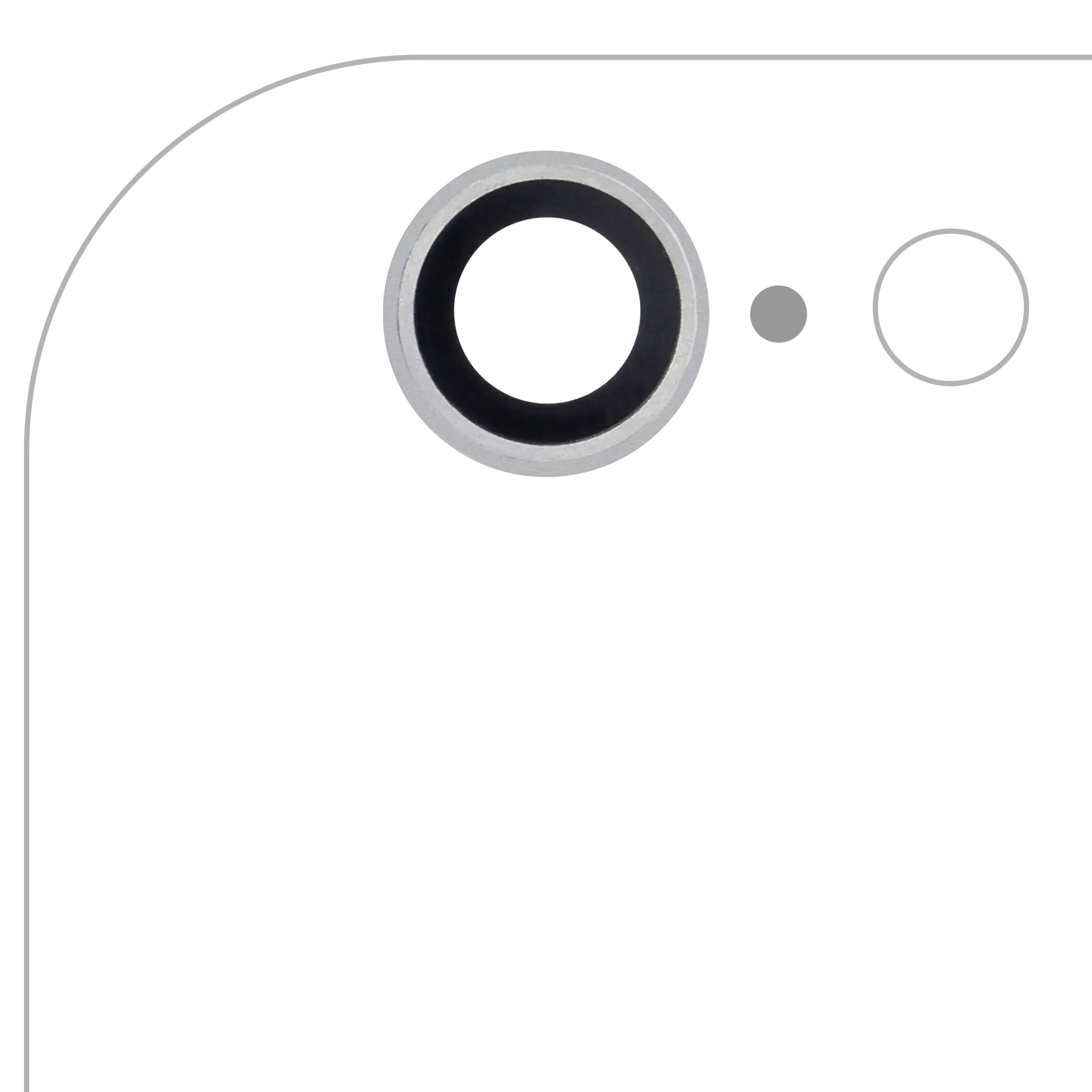 Rear Camera Lens for iPhone 6 / 6S (Silver) (10-Pack)