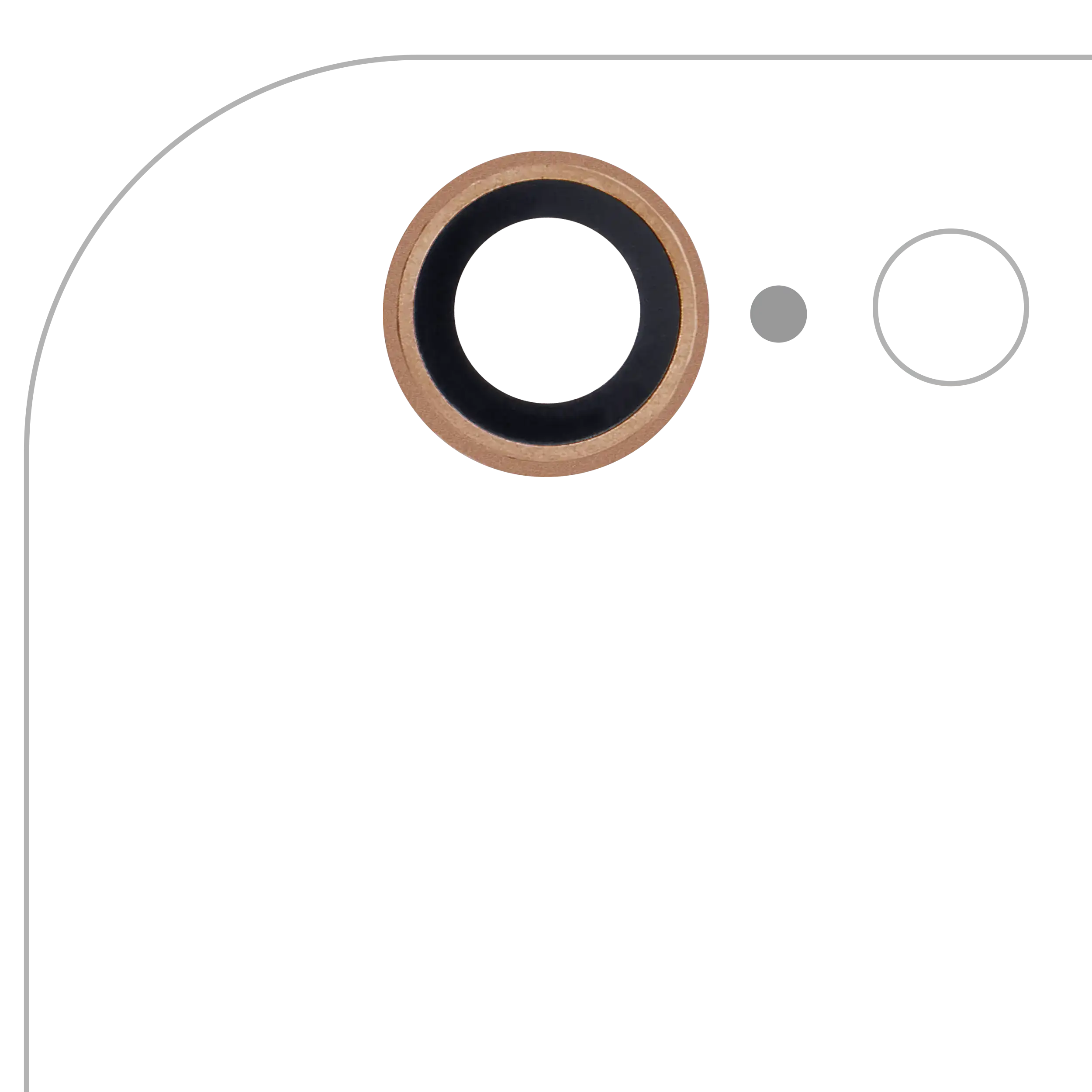 Rear Camera Lens for iPhone 6 / 6S (Gold) (10-Pack)