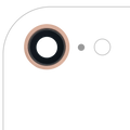 Rückkamera-Linsen-Set mit Halterung und Rahmen für iPhone 8 (Gold) (10 Pack)