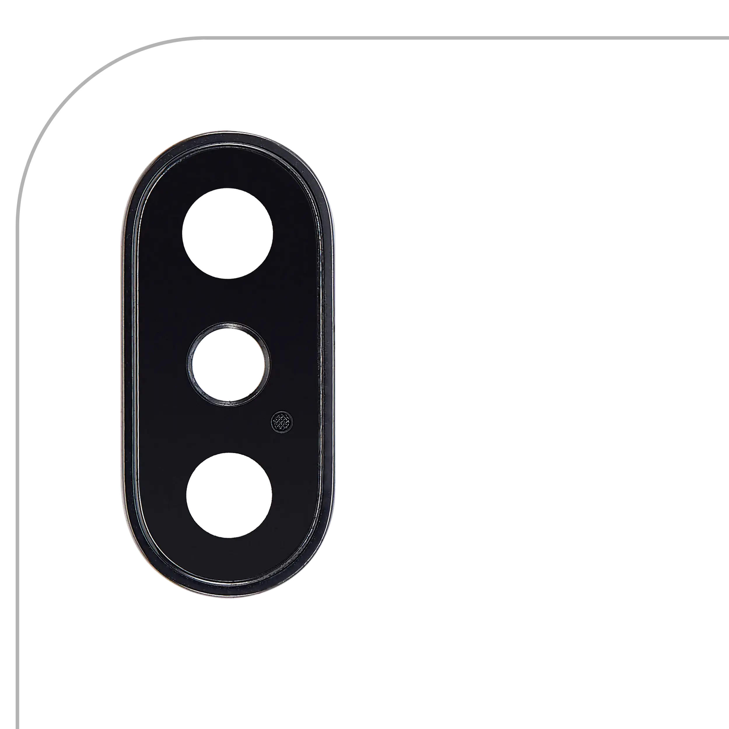 Rear Camera Lens with Holder and Frame for iPhone XS / XS Max (Space Gray) (Genuine Sapphire | Premium) (10-Pack)