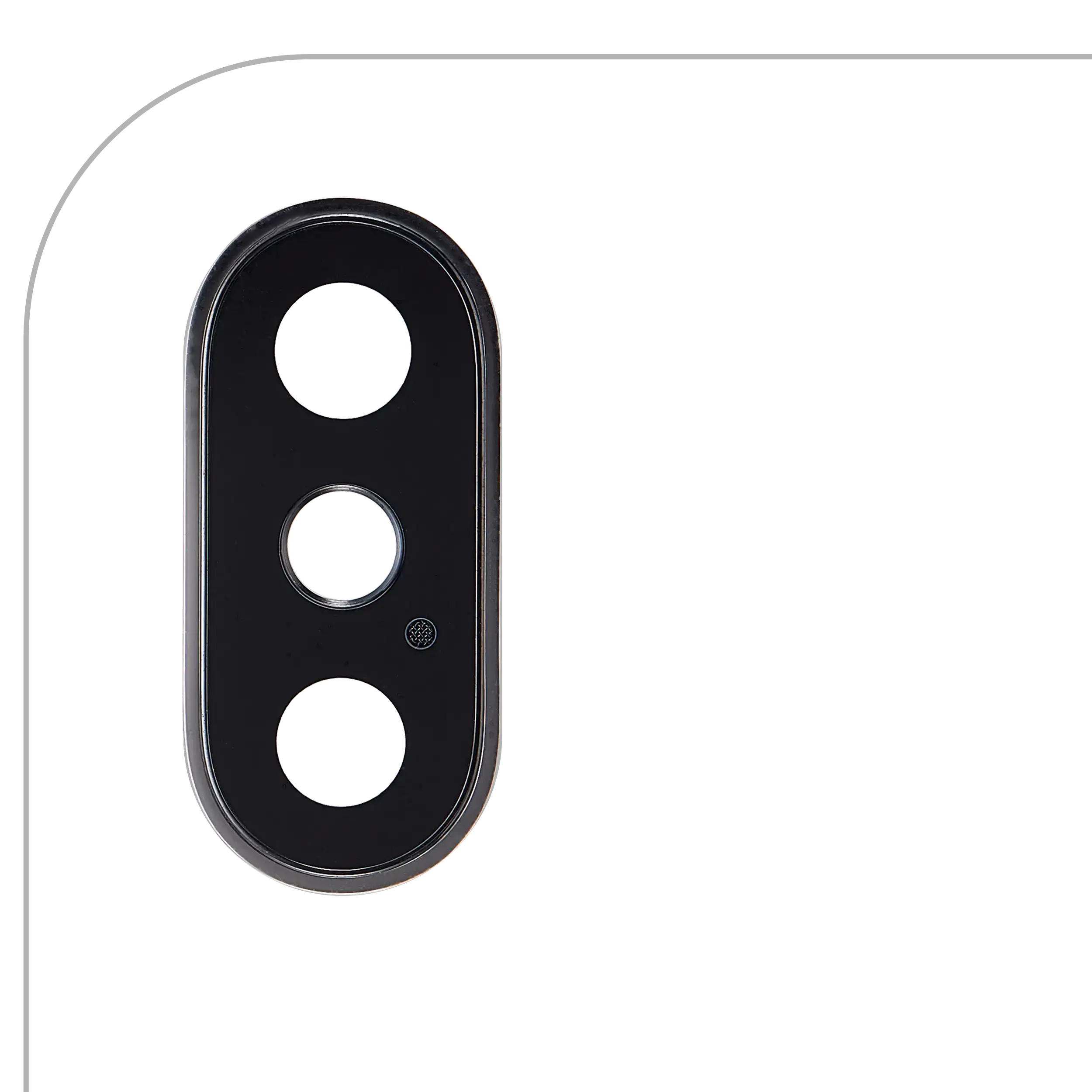 Kameralinse hinten mit Rahmen f. iPhone XS/Max Silber Premium (10x)