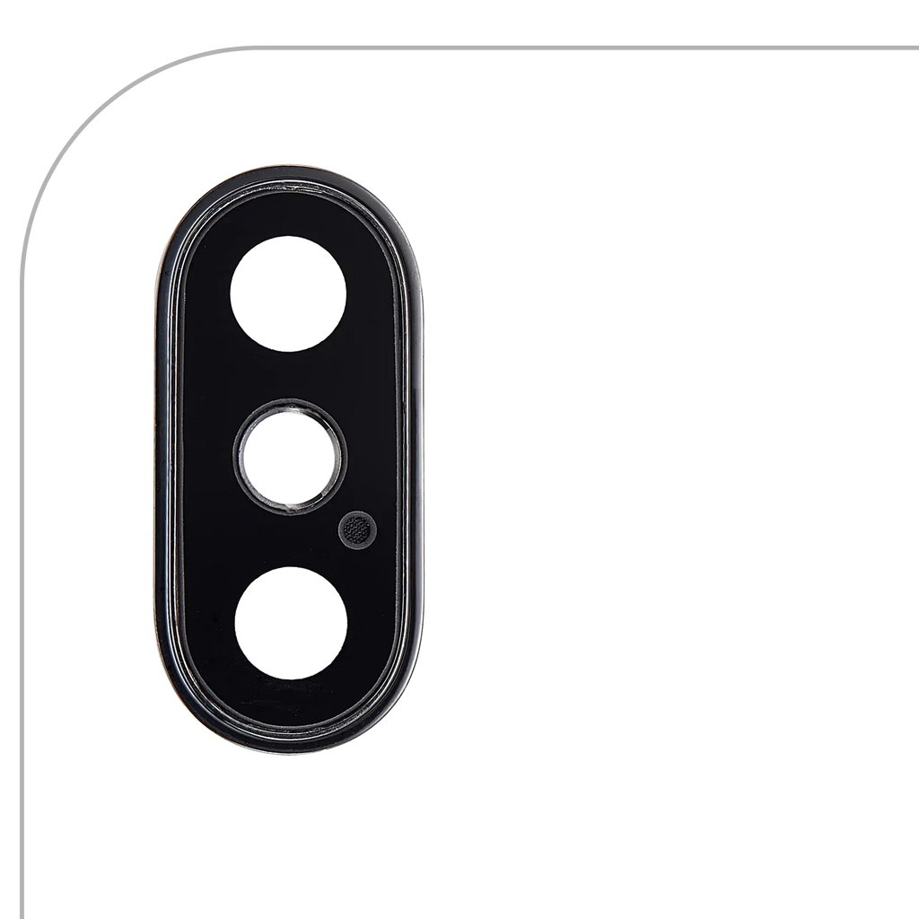 Rear Camera Lens with Holder and Frame for iPhone XS / XS Max (Aftermarket Plus) (Space Gray) (10-Pack)