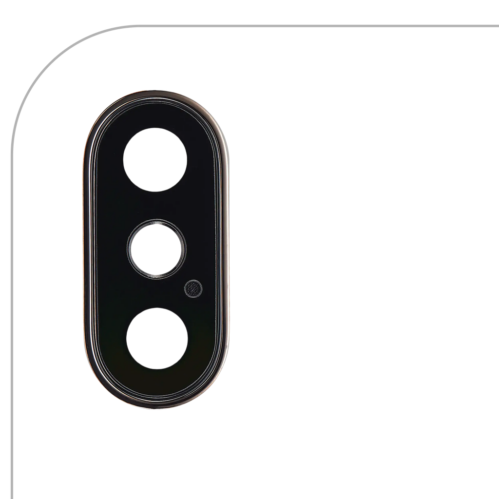 Rear Camera Lens with Holder and Frame for iPhone XS / XS Max (Aftermarket Plus) (Gold) (10-Pack)