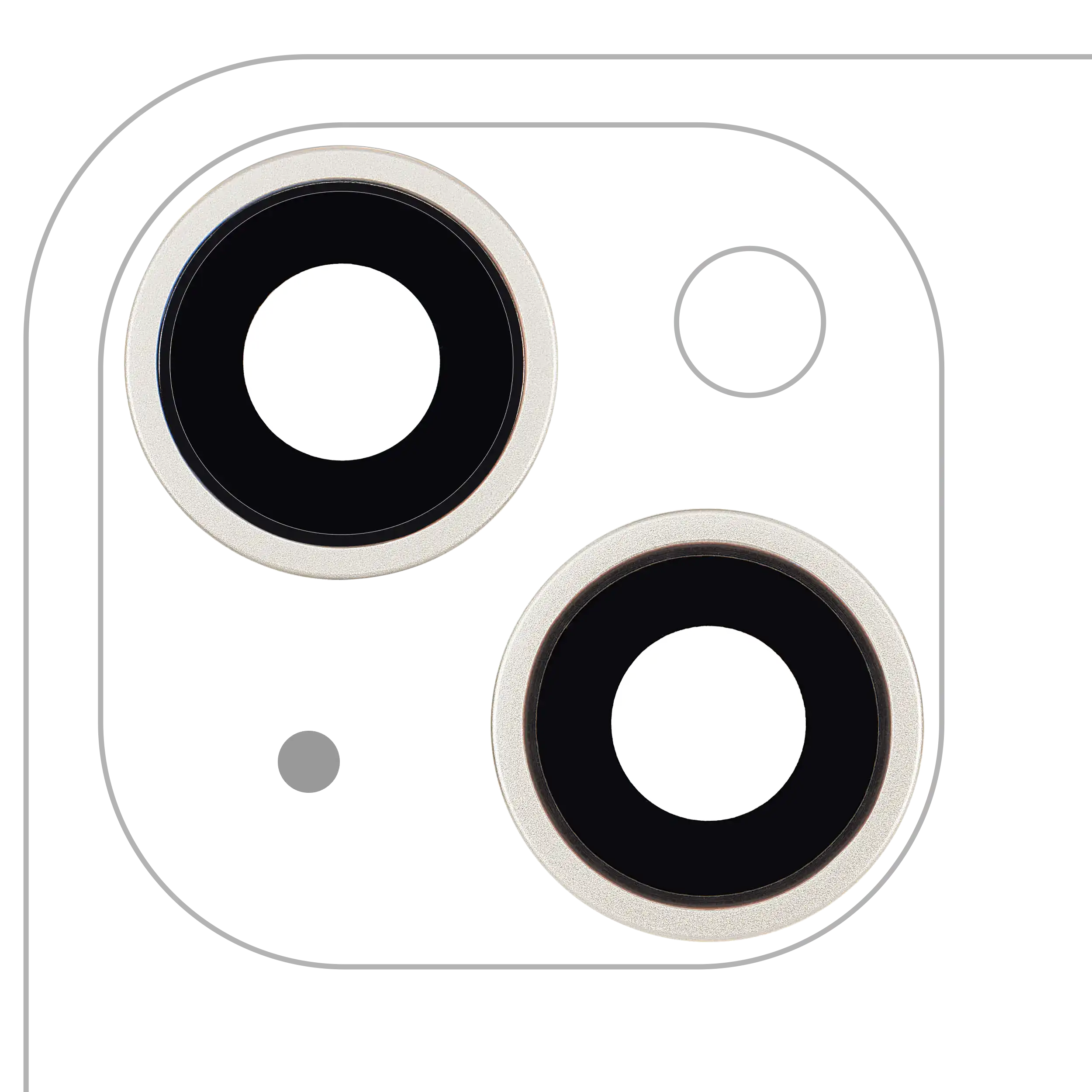 Kameralinse hinten m. Halterung & Rahmen f. iPhone 14/14 Plus Aftermarket+ Starl