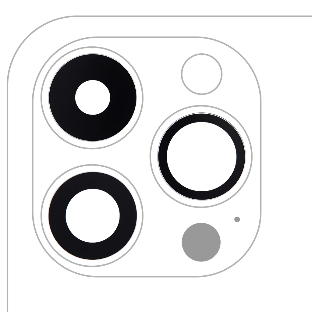 Kameraglas hinten Saphirglas mit Kleber iPhone 14 Pro/Pro Max 3er-Set Premium