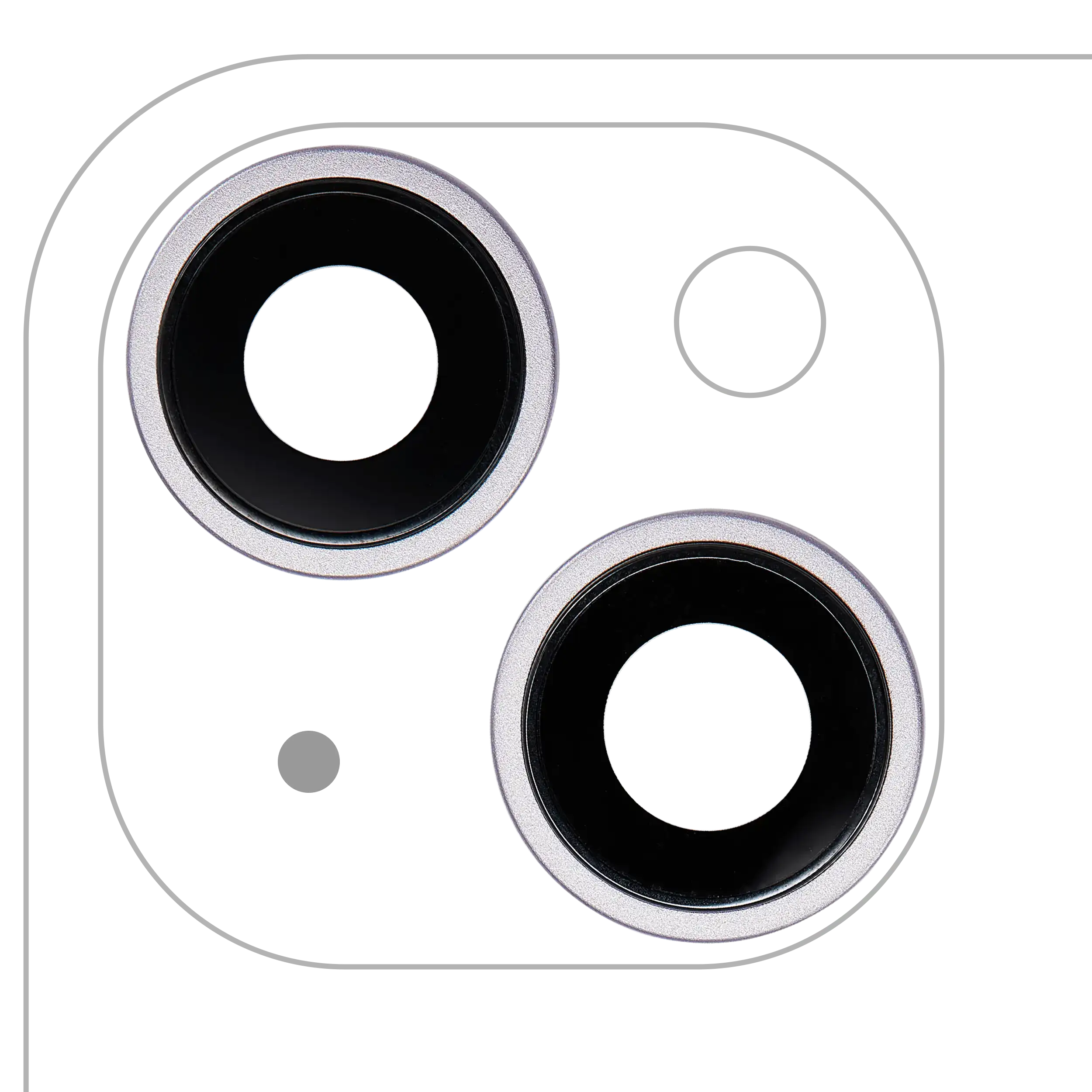 Rear Camera Lens with Holder and Frame for iPhone 14 / 14 Plus (2-Piece Set) (Premium) (Purple)