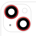 Kameralinse hinten mit Halter/Rahmen f. iPhone 14/14 Plus (2er-Set) Premium Rot