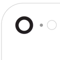 10er-Pack Kameraglas hinten mit Kleber, Premium Saphirglas, für iPhone 7/8/SE