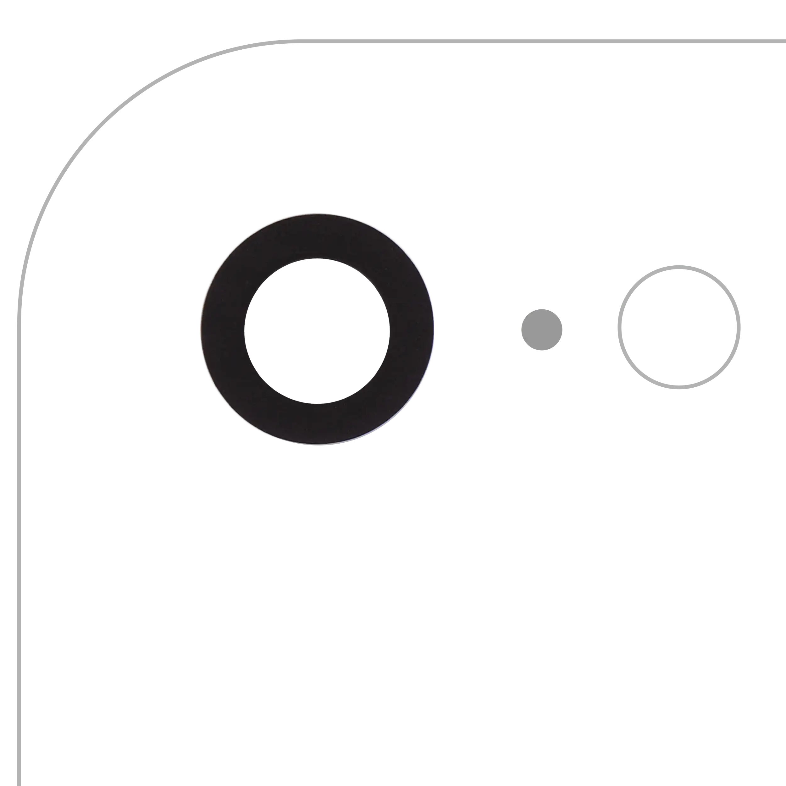 10er-Pack Kameraglas hinten mit Kleber, Premium Saphirglas, für iPhone 7/8/SE