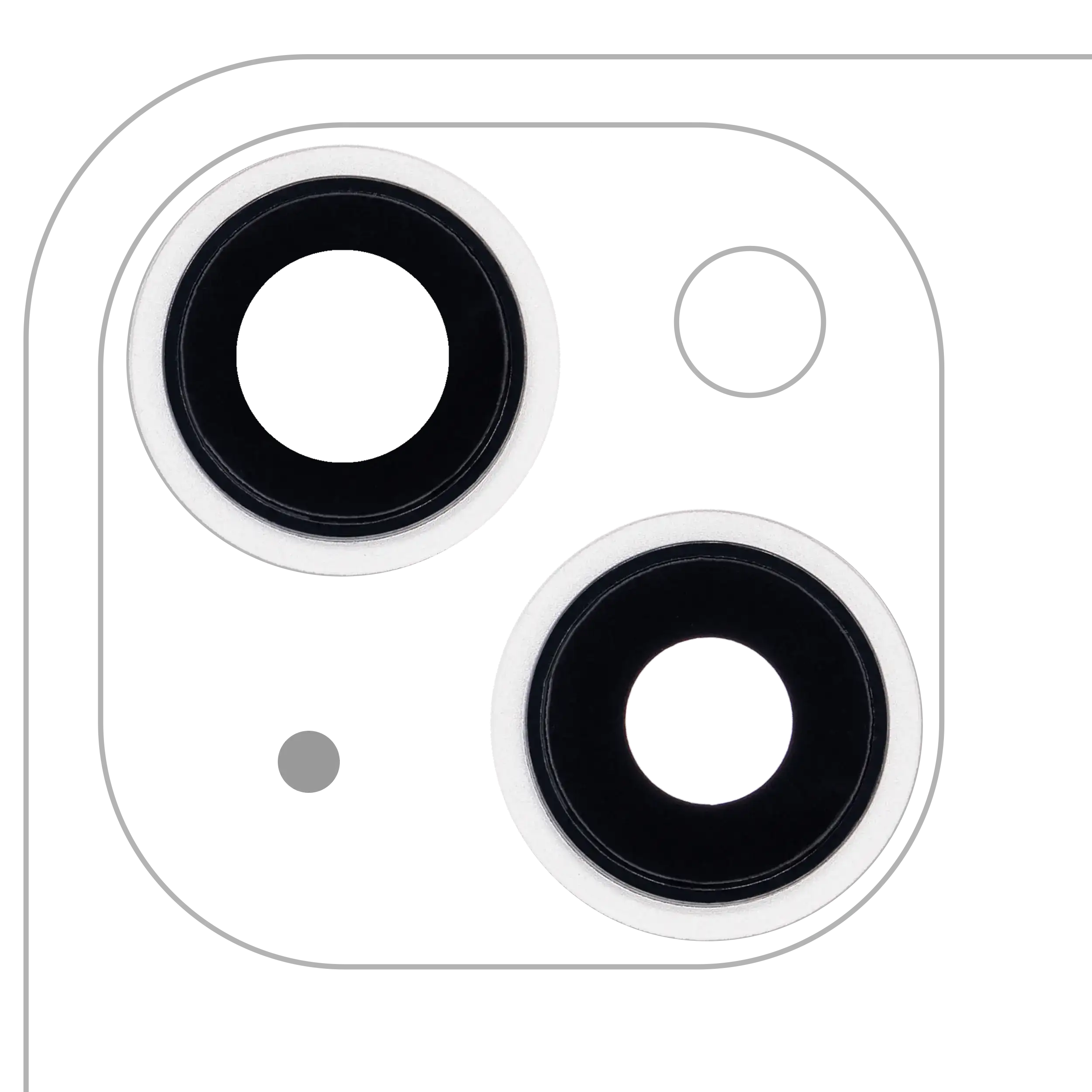 Rückkamera-Linsenset mit Halterung & Bezel für iPhone 13/Mini Starlight Premium