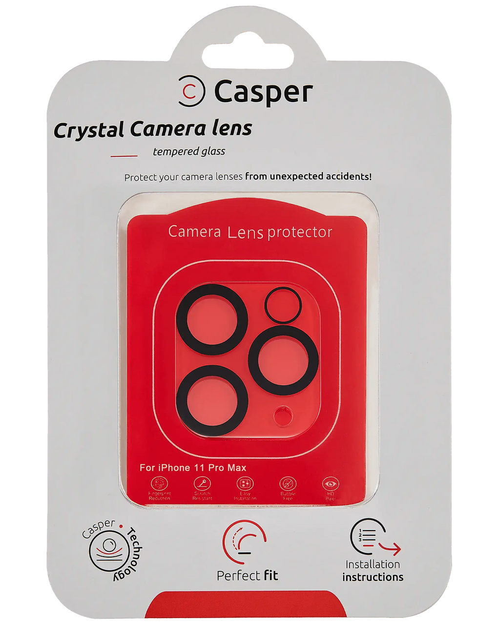Casper Camera Lens Protector for iPhone 11 Pro / 11 Pro Max (Crystal Full Cover)