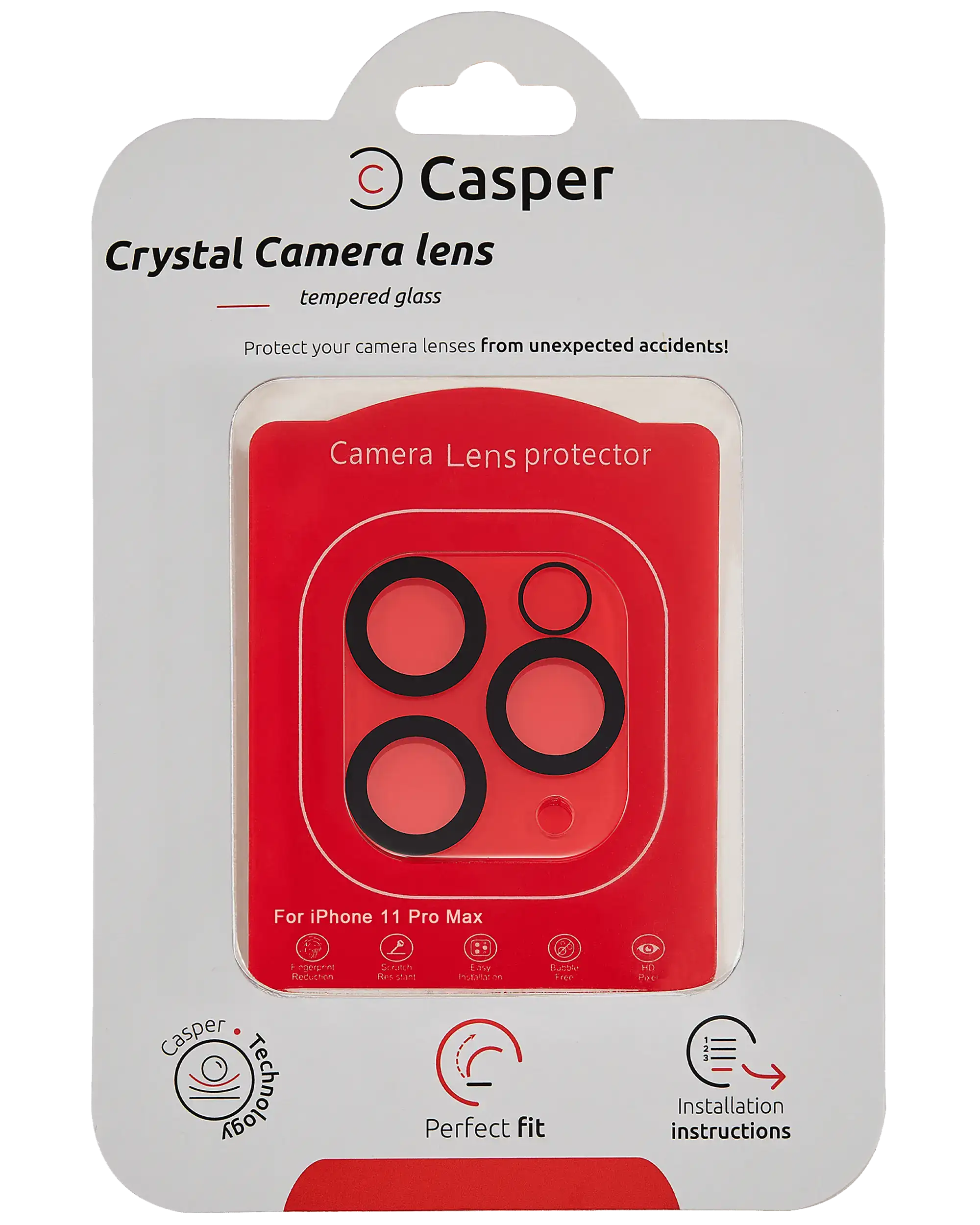 Casper Camera Lens Protector for iPhone 11 Pro / 11 Pro Max (Crystal Full Cover)