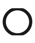 Home Button Gasket for iPad Mini 3 / Air 2 / Pro 9.7" (Black, 10-Pack)