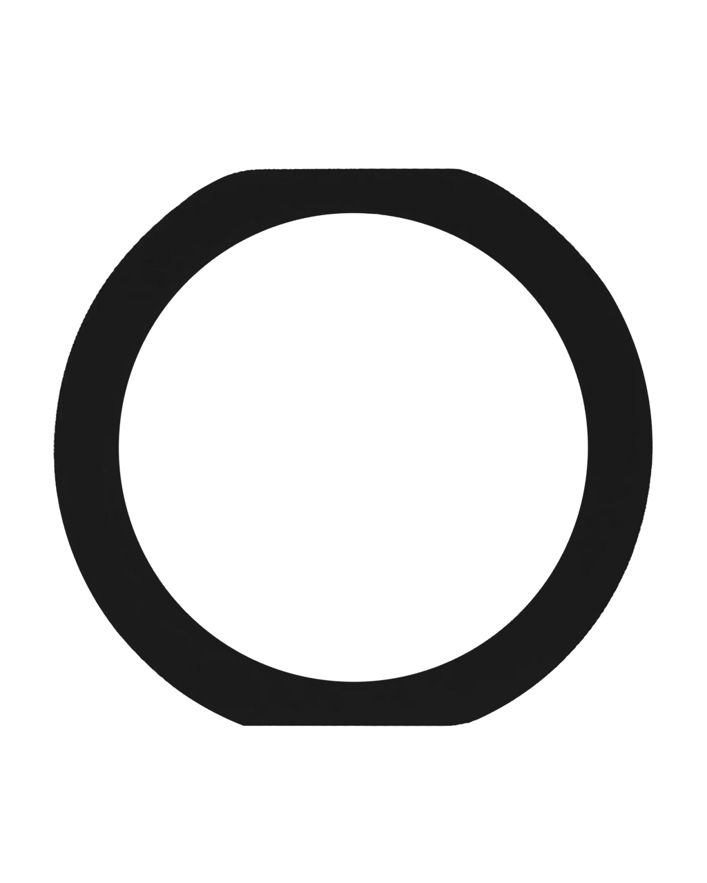 Home Button Gasket for iPad Mini 3 / Air 2 / Pro 9.7" (Black, 10-Pack)