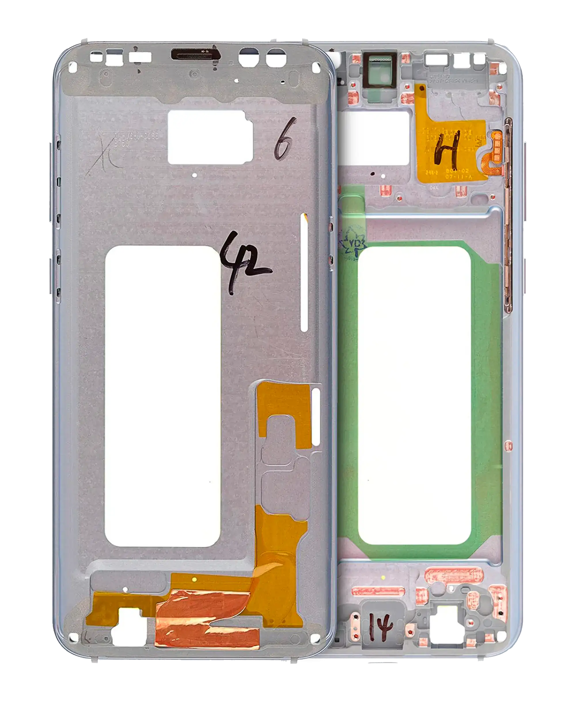 Midframe/Rahmen für Samsung Galaxy S8 Plus (mit Kleinteilen) (Coral Blau)