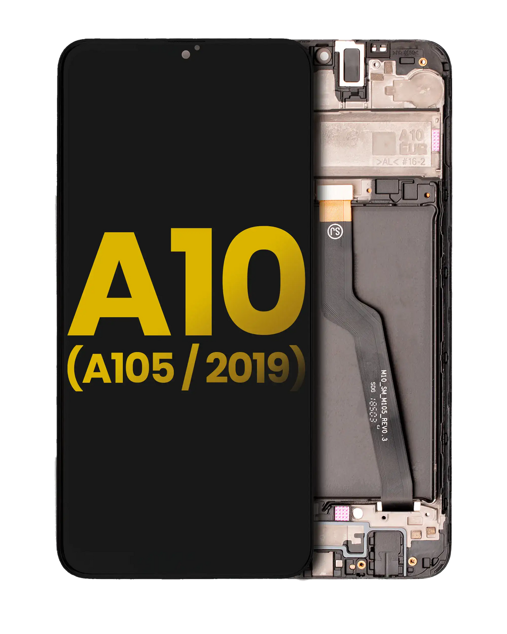 LCD-Display mit Rahmen Samsung Galaxy A10 Refurbished Schwarz