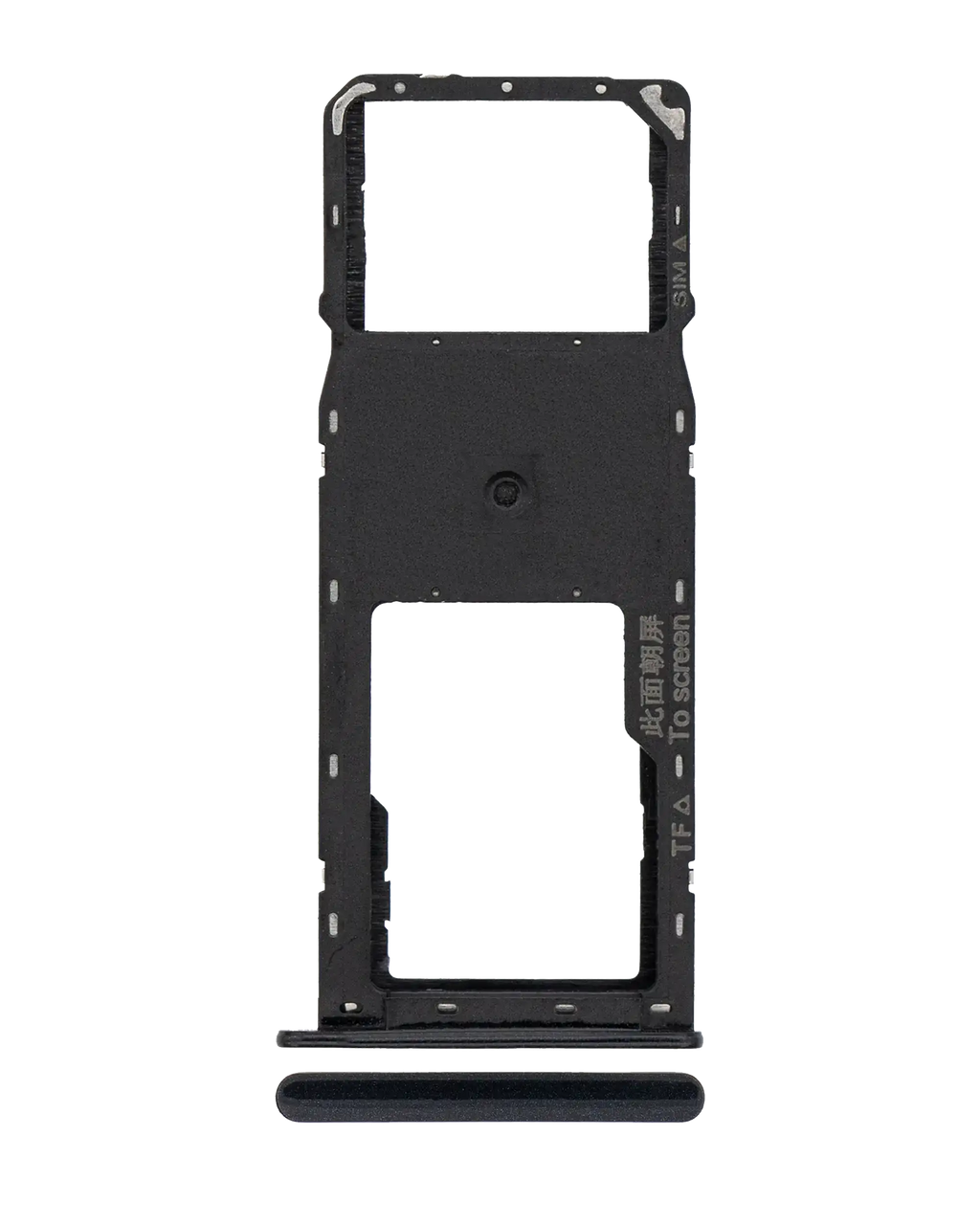 Single SIM Card Tray for Samsung Galaxy A10S (A107 / 2019) / A20S (A207 / 2019) (Black)